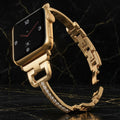 DiamondLink Luxury Crystal Bracelet for Apple Watch – Gold Edition
