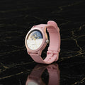 SlayFit Smartwatch – Bluetooth Calling, 100+ Sports Modes (Rose Gold & Pink)