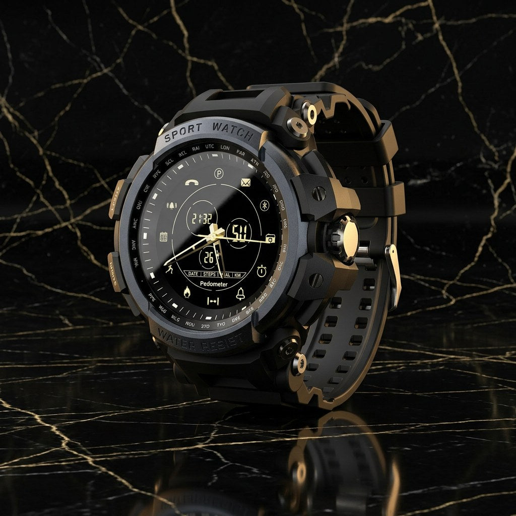 TacticWave Pro Military Smartwatch – 5ATM Waterproof Outdoor Watch