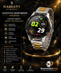 Radiant Le Baron Executive Smartwatch – Gold & Silver Bluetooth Calling Watch