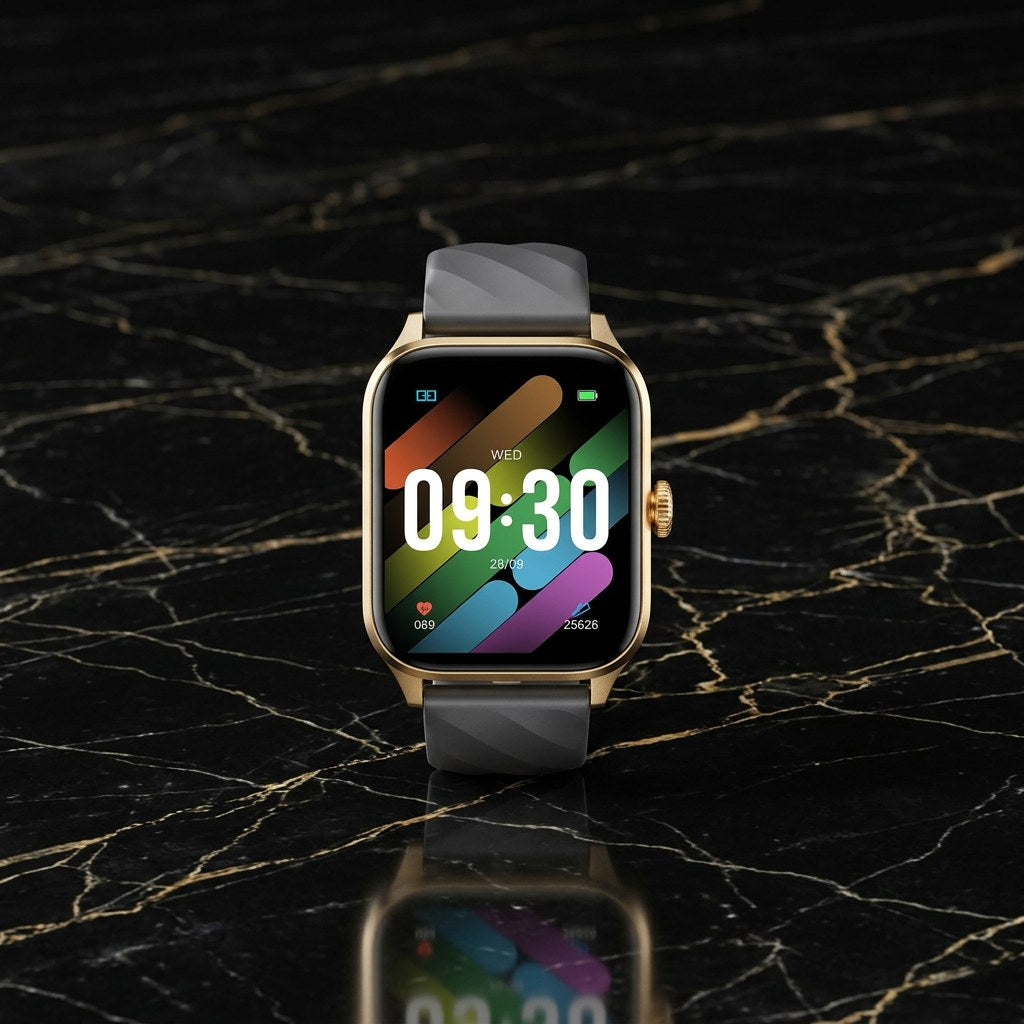 ActiveGold Pro Smartwatch – Bluetooth Calling Fitness Watch (Gold Edition)