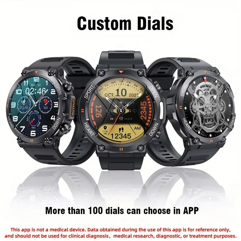 Round Smartwatch – 1.39" HD Display Bluetooth Activity Tracker