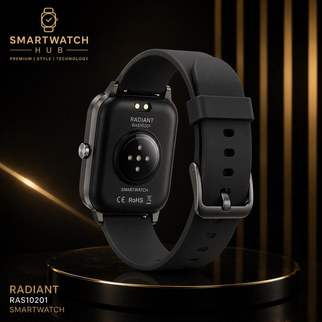 Radiant Queensboro Smartwatch – Bluetooth Calling & Activity Tracker (Gold Edition)