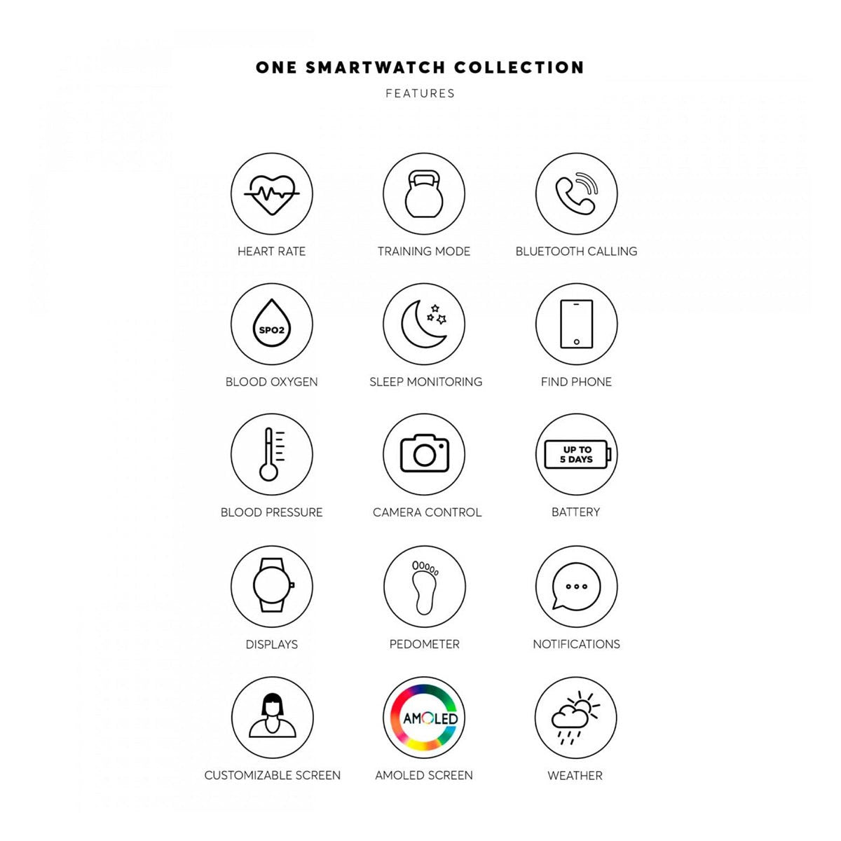 ONE Smartwatch – Bluetooth Calling & Activity Tracker (Gold Edition)