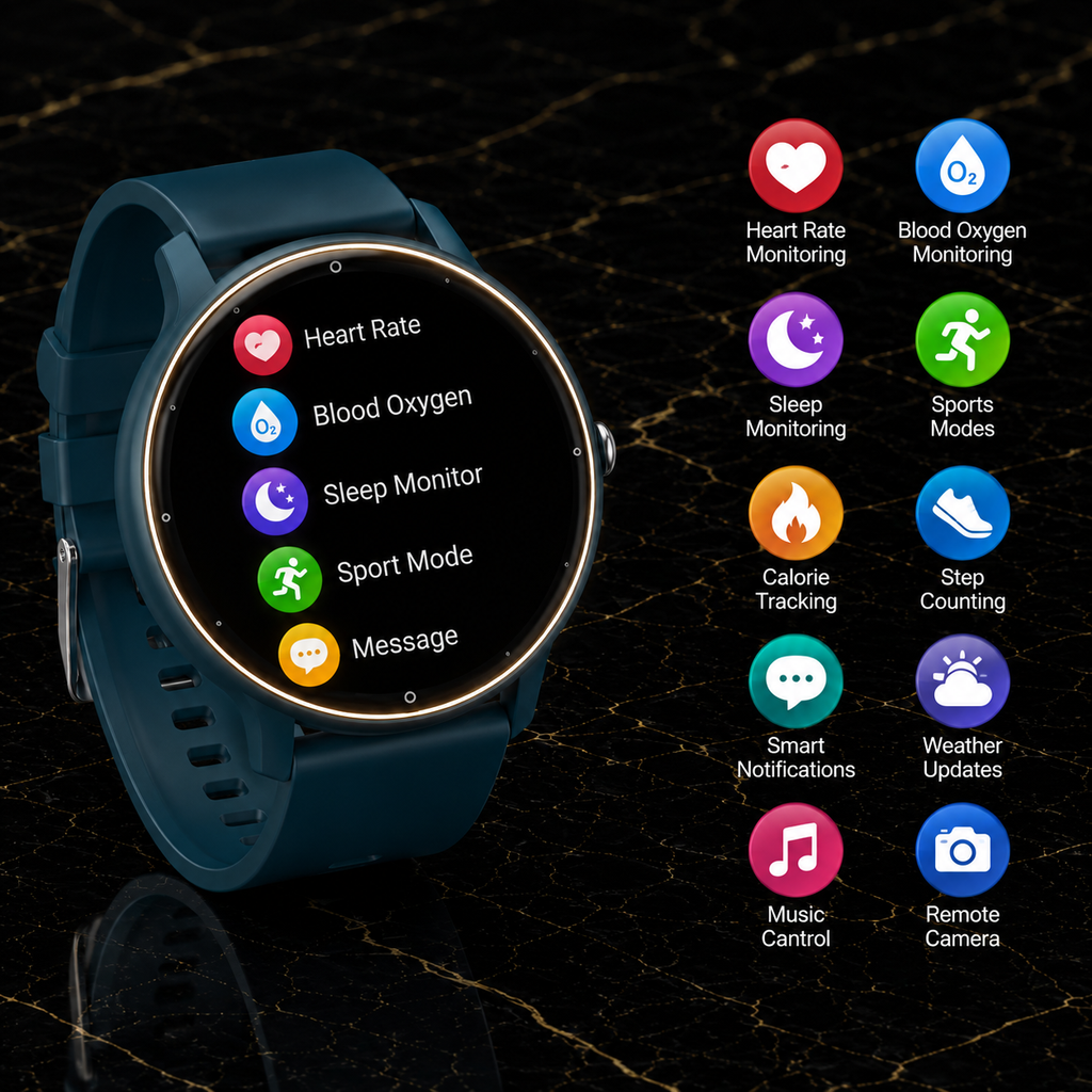 PulseTrack ZL02 Fitness Smartwatch – Heart Rate & Activity Tracker