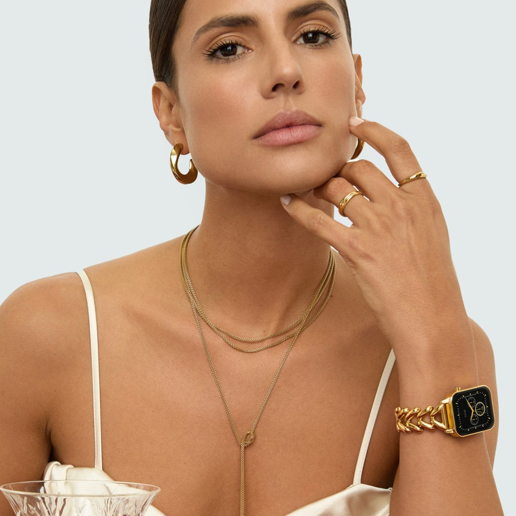 ONE Smartwatch – Elegant Bluetooth Calling Watch (Gold Edition 9626)
