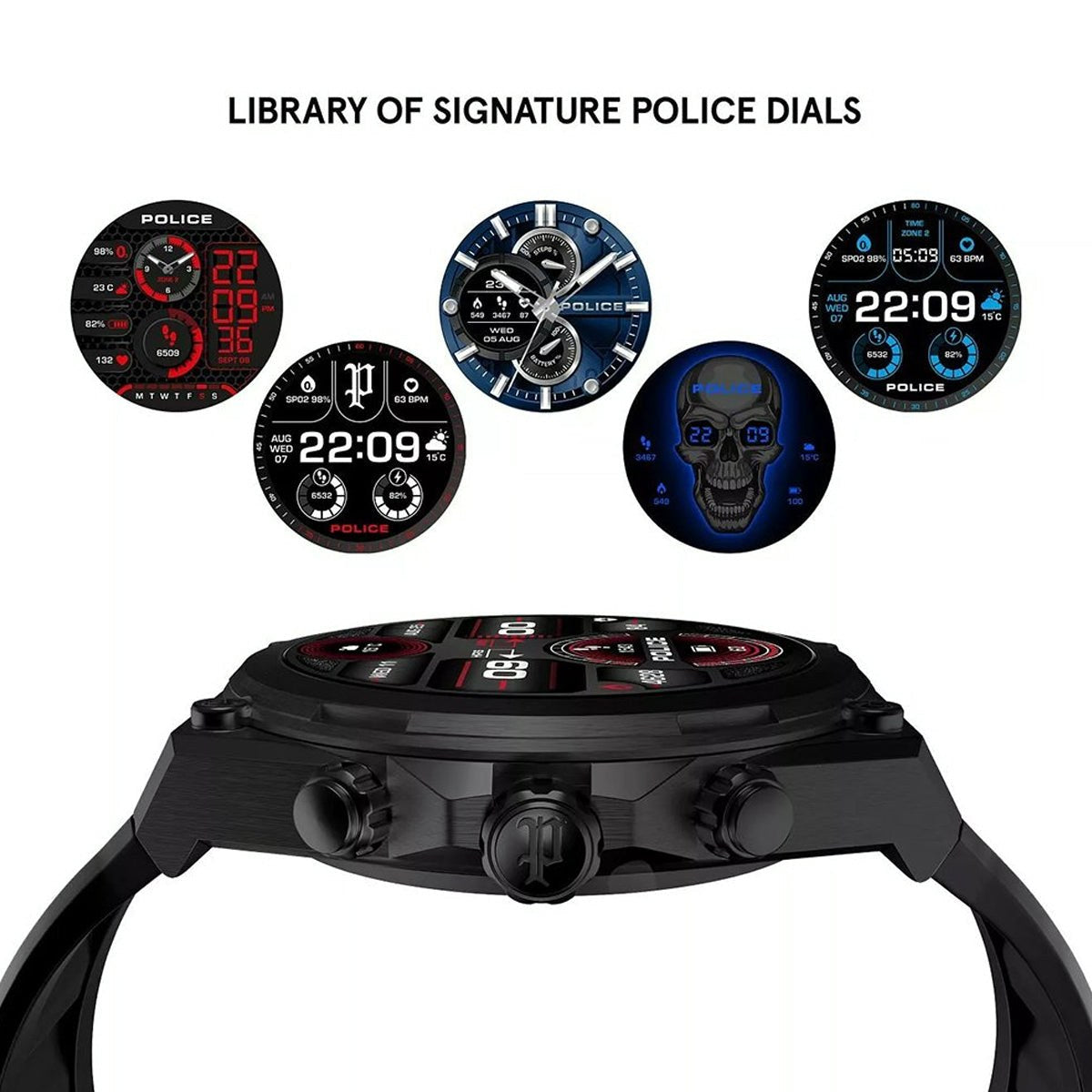 POLICE Smartwatch – Premium Bluetooth Calling Watch (PEIUN Series 32)