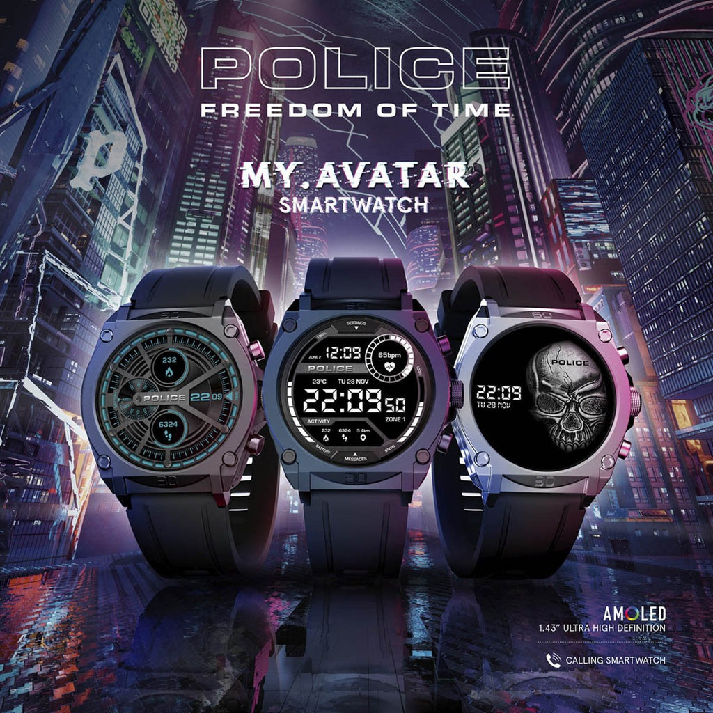 POLICE Smartwatch – Premium Bluetooth Calling Watch (PEIUN Series 103)