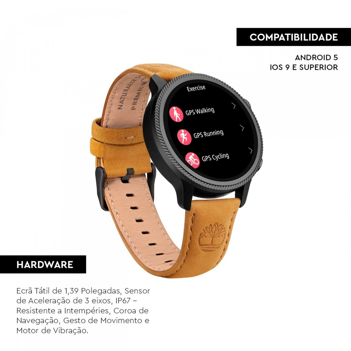 Timberland Smartwatch – Rugged Bluetooth Outdoor Watch (Adventure Edition 645)