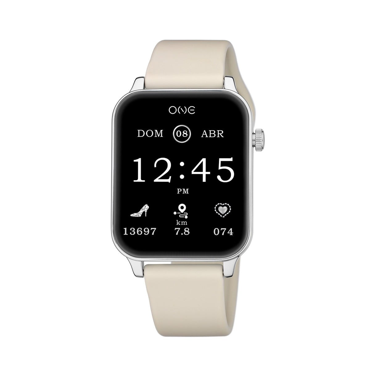 ONE Smartwatch – Bluetooth Calling & Activity Tracker (Steel Sport Edition)