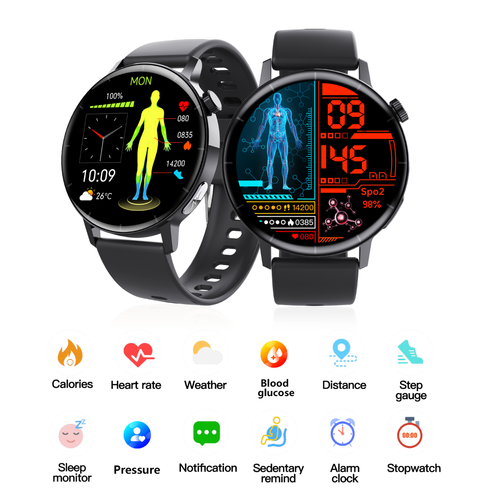 Wellness Smartwatch – Heart Rate, Sleep & Activity Tracker