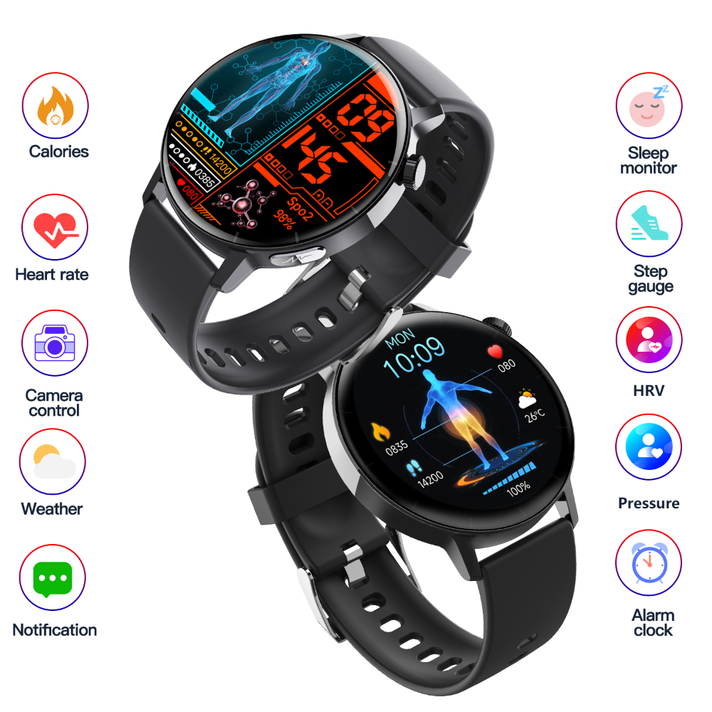 Wellness Smartwatch – Heart Rate, Sleep & Activity Tracker