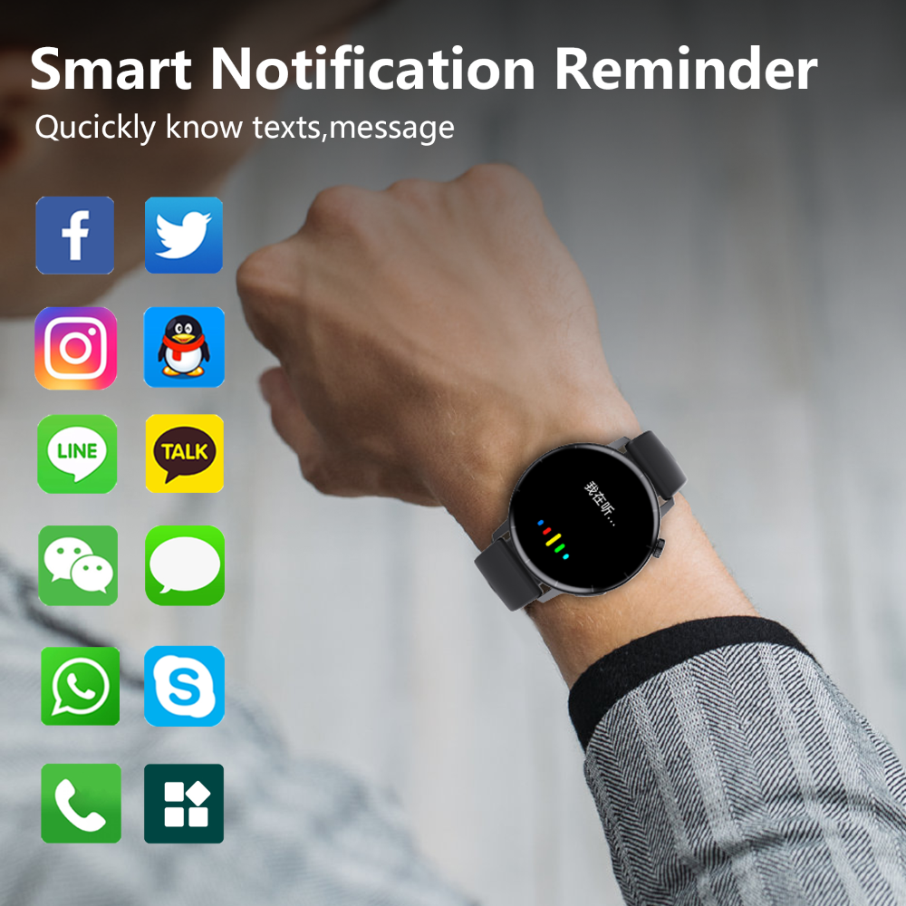 Wellness Smartwatch – Heart Rate, Sleep & Activity Tracker