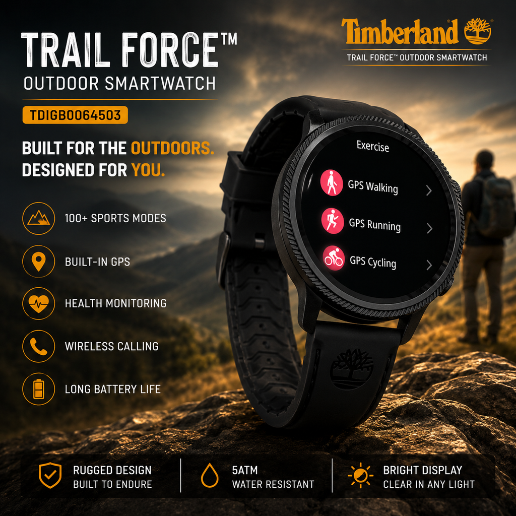 ⌚ Timberland Trail Force™ Outdoor Smartwatch
 TDIGB0064503