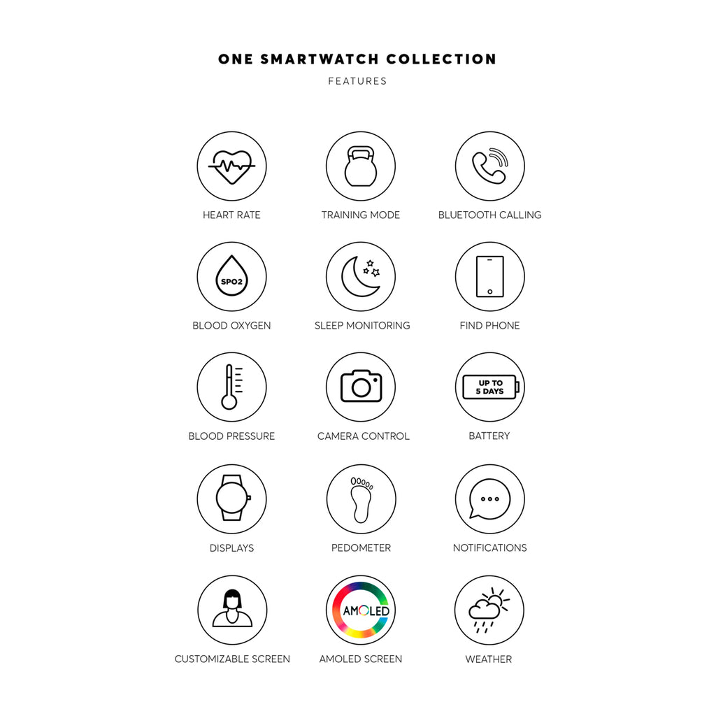 ONE Smartwatch – Bluetooth Calling & Activity Tracker (Blue Edition)