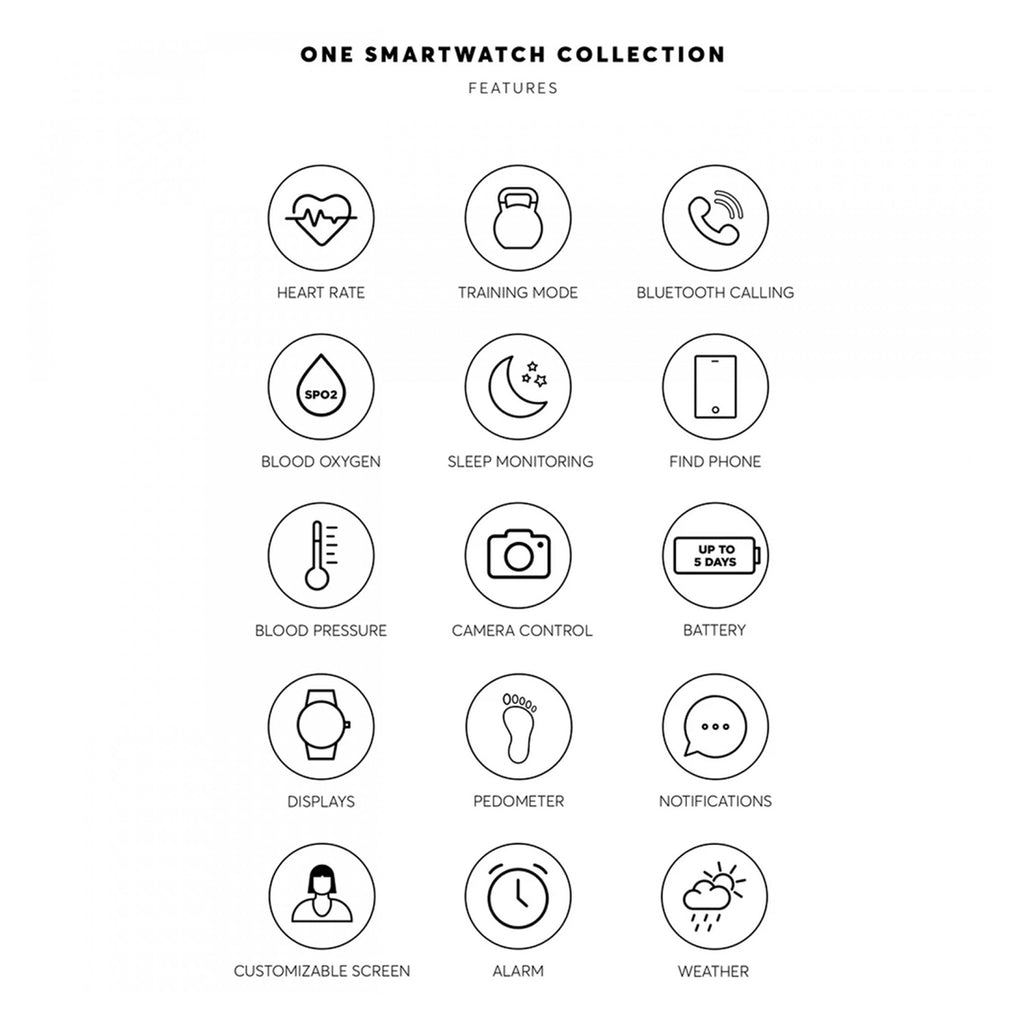ONE Smartwatch – Bluetooth Calling & Activity Tracker (Rose Sport 4191)