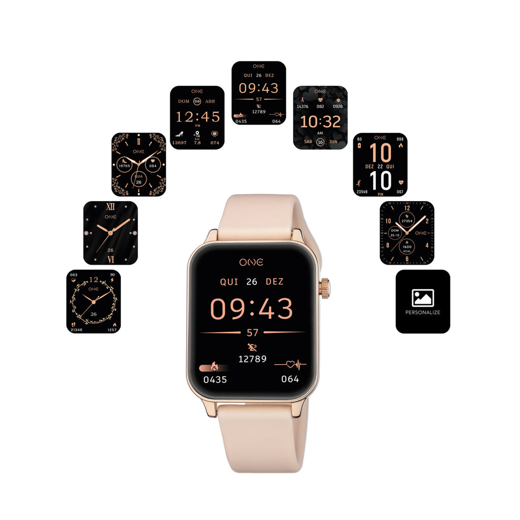 ONE Smartwatch – Bluetooth Calling & Activity Tracker (Rose Sport Edition)