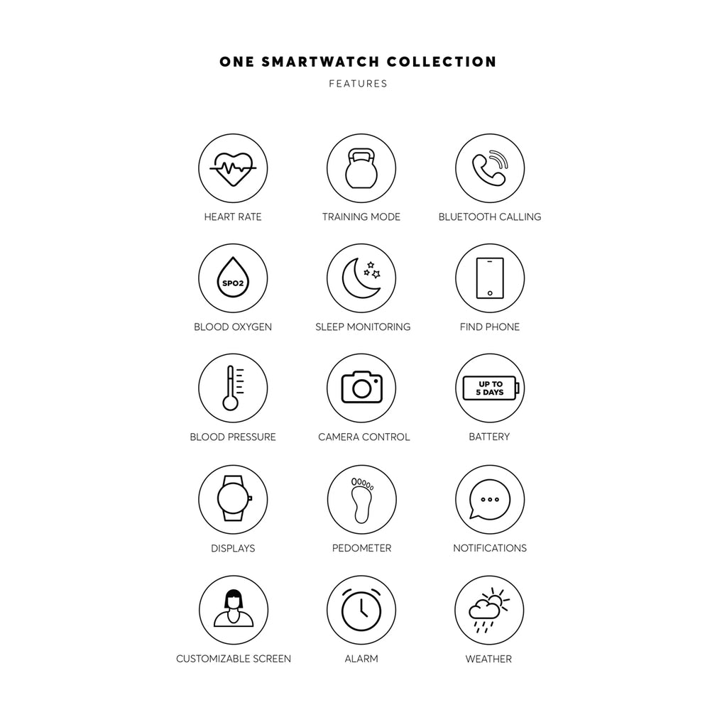 ONE Smartwatch – Bluetooth Calling & Activity Tracker (Rose Sport Edition)