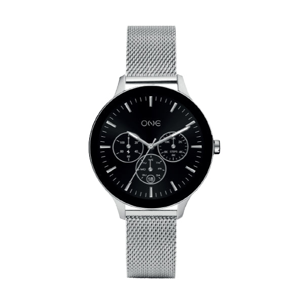 ONE Smartwatch – Bluetooth Calling Watch (Silver Mesh Edition)