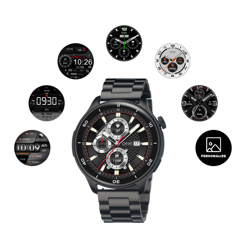 ONE Smartwatch – Large Display Bluetooth Calling Watch (Blue Edition)