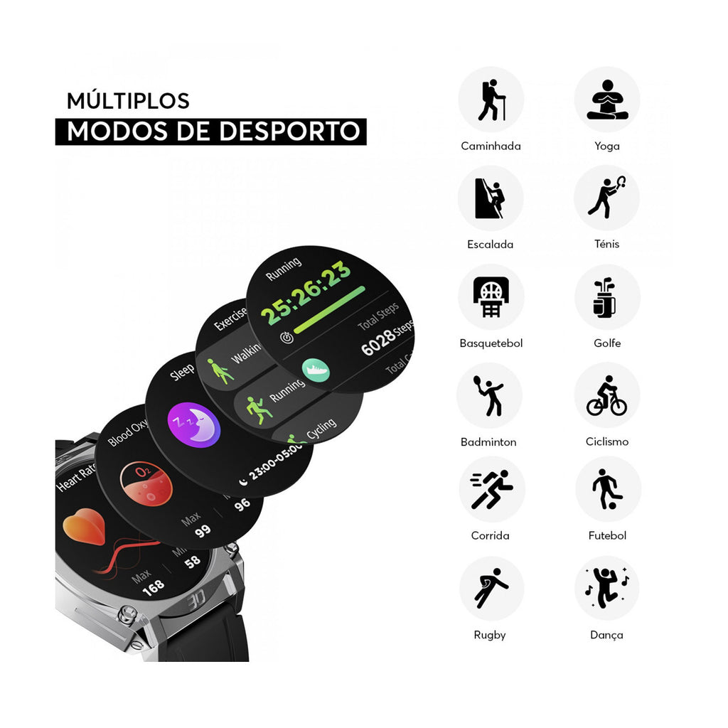 POLICE Smartwatch – Premium Bluetooth Calling Watch (PEIUN Series 101)