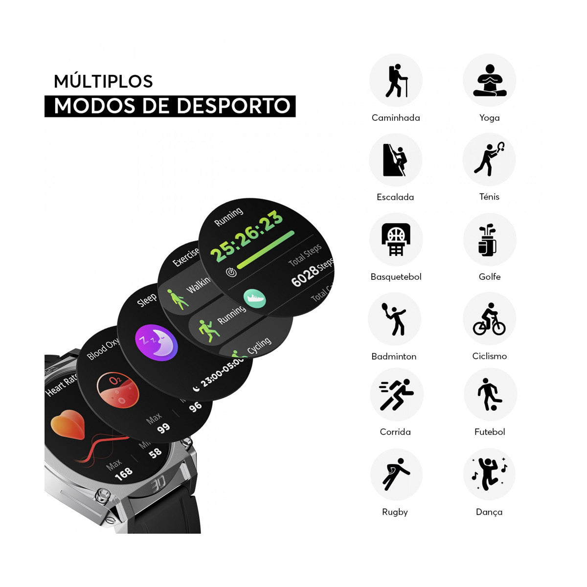 POLICE Smartwatch – Premium Bluetooth Calling Watch (PEIUN Series 101)