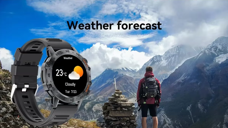 Men's Bluetooth Smartwatch – Calls, Notifications & Activity Tracker (Black)